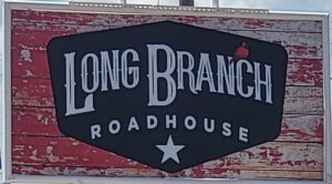 Sign of Long Brnach Roadhouse in Seymour, Texas 